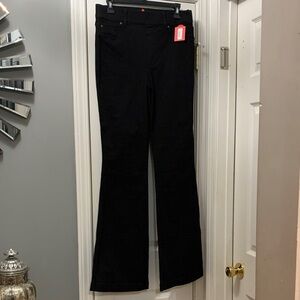 SPANX Clean Black Flare & Wide Leg Jeans